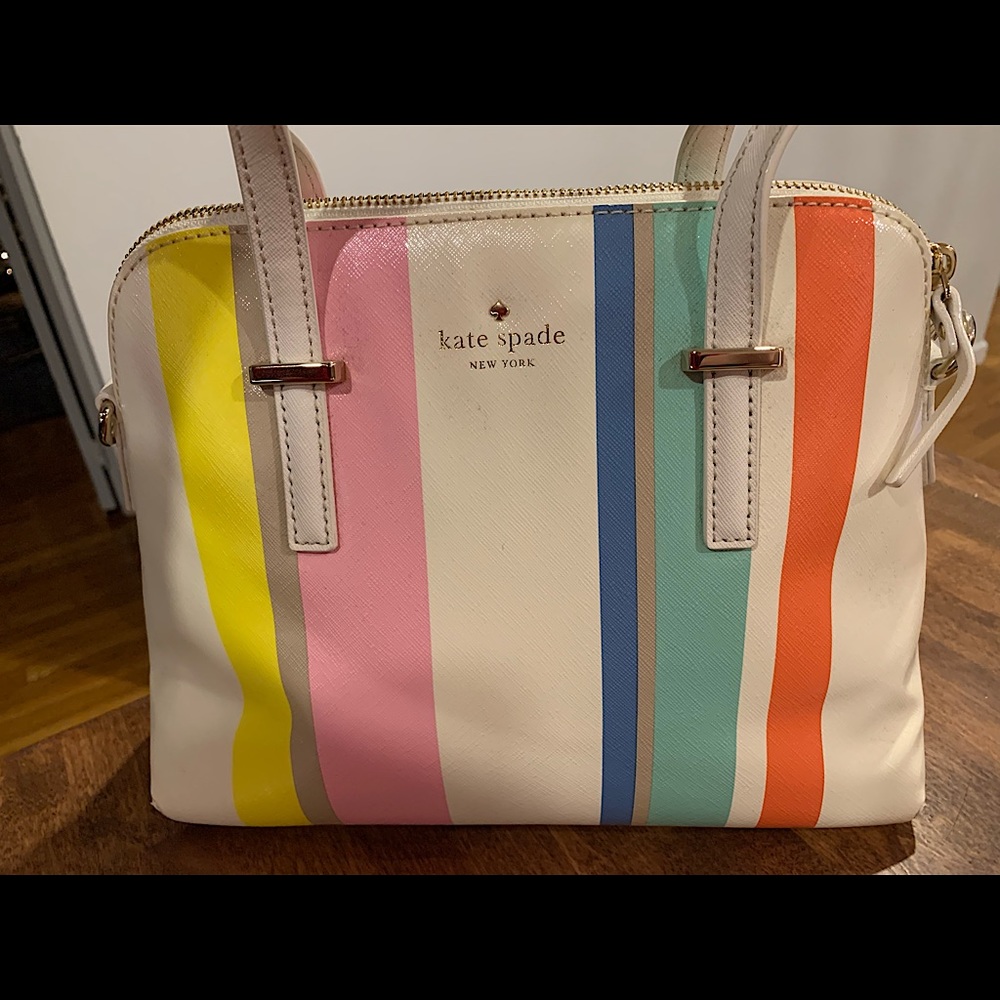 Kate Spade Cedar Street Maise multicolor stripe purse